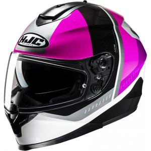 Integrální helma na motorku HJC C70N Alia MC8 černo-bílo-růžová