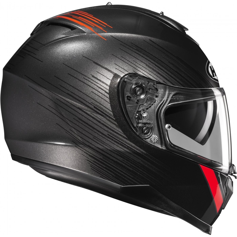 Integrální helma na motorku HJC C70N Sway MC1 červeno-černá