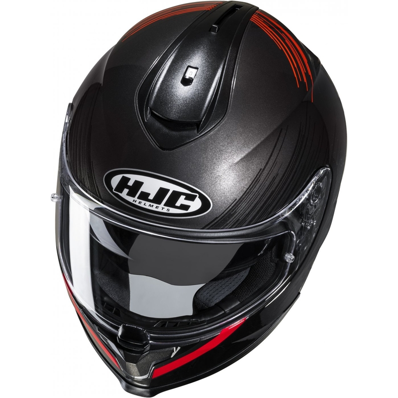 Integrální helma na motorku HJC C70N Sway MC1 červeno-černá