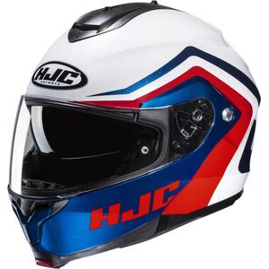 Vyklápěcí helma na motorku HJC C91N Nepos MC21 červeno-modro-bílá