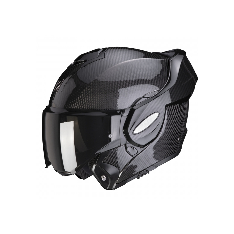 Překlápěcí přilba Scorpion EXO-TECH EVO Carbon černá lesklá - II. jakost