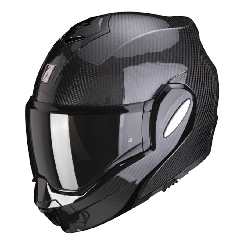 Překlápěcí přilba Scorpion EXO-TECH EVO Carbon černá lesklá - II. jakost