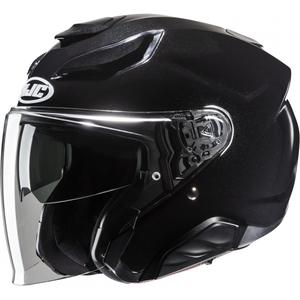 Otevřená helma na motorku HJC F31 Solid metalická černá