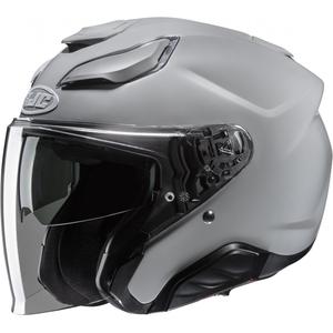 Otevřená helma na motorku HJC F31 Solid šedá