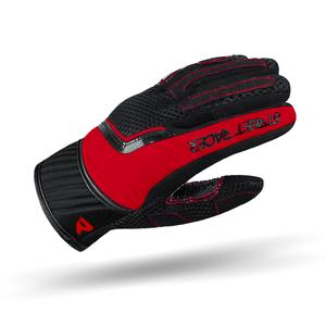 Dámské rukavice na motorku Street Racer Stunt černo-červené - II. jakost
