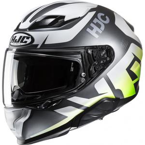 Integrální helma na motorku HJC F71 Bard MC4HSF šedo-bílo-zelená