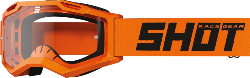 Dětské motokrosové brýle Shot Rocket Kid 2.0 oranžové (čiré plexi)