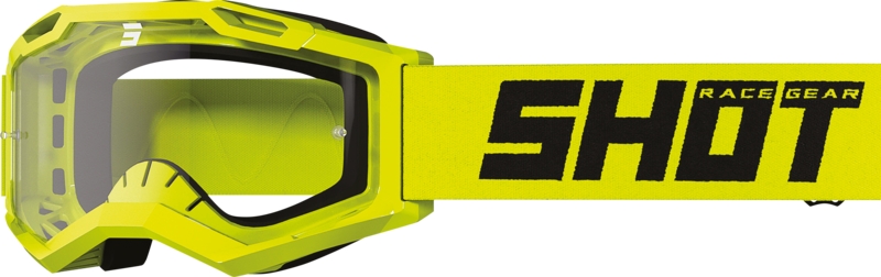 Dětské motokrosové brýle Shot Rocket Kid 2.0 fluo žluté (čiré plexi)