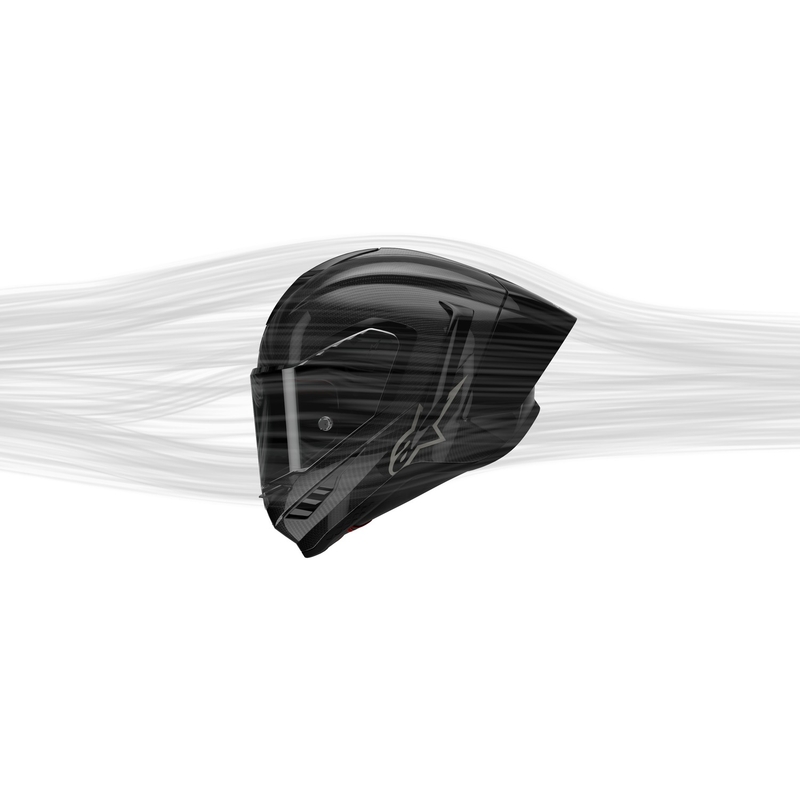 Integrální helma na motorku Alpinestars Supertech R-10 Solid carbon bílá matná