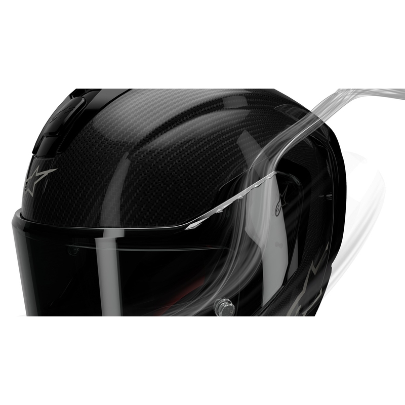 Integrální helma na motorku Alpinestars Supertech R-10 Solid carbon bílá matná