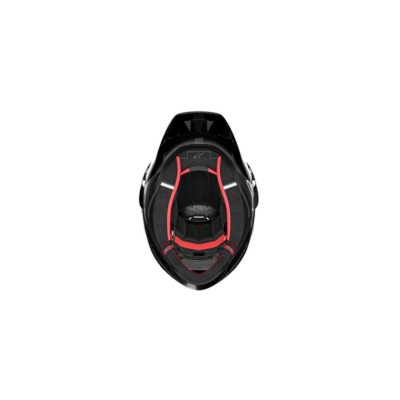 Integrální helma na motorku Alpinestars Supertech R-10 Solid carbon bílá matná
