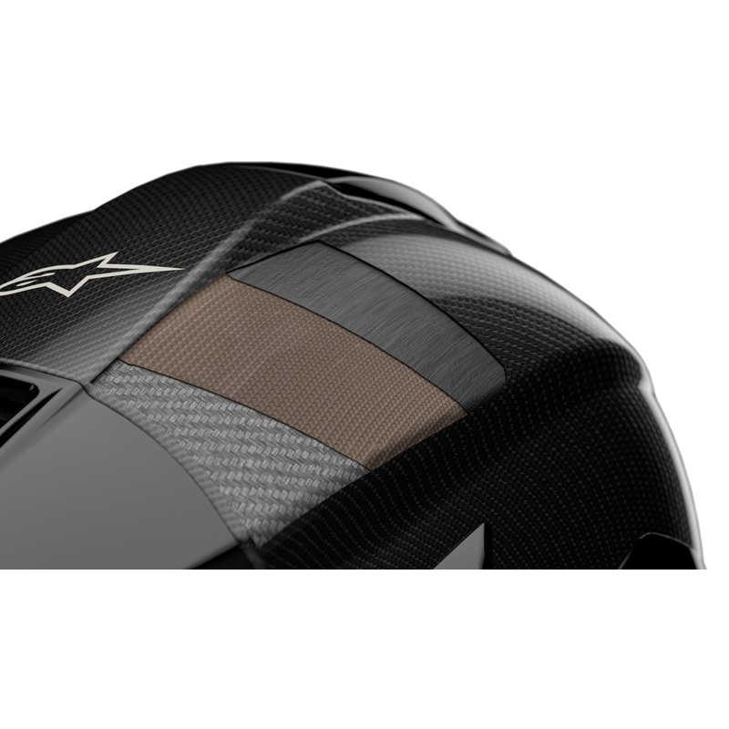Integrální helma na motorku Alpinestars Supertech R-10 Team 2024 carbon červeno-bílá