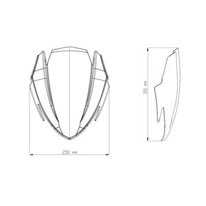 Plexi štít PUIG NEW. GEN SPORT 9435F tmavá kouřová