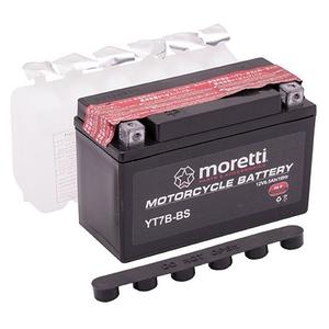 Konvenční motocyklová baterie Moretti MT7B-BS, 12V 6,5Ah výprodej