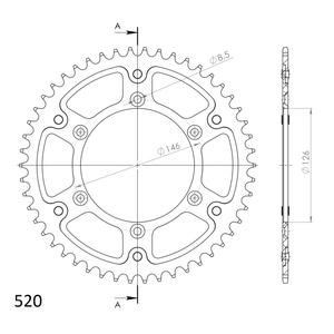 Rozeta SUPERSPROX STEALTH RST-808:50-GLD zlatá 50 zubů, 520