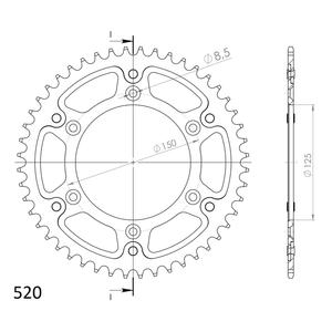 Rozeta SUPERSPROX STEALTH RST-990:49-ORG oranžová 49 zubů, 520