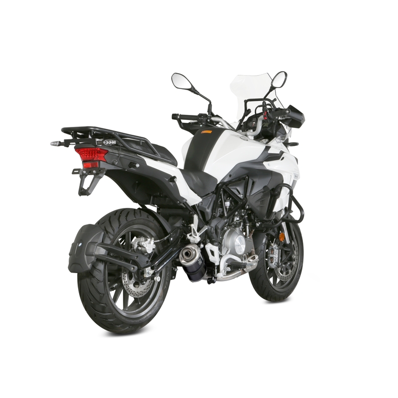 Koncovka výfuku STORM OVAL Černá ocel pro BENELLI TRK 502 2017-2025
