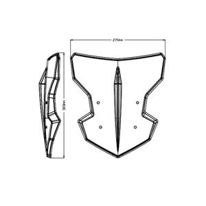 Plexi štít PUIG NEW. GEN SPORT 3879F tmavá kouřová