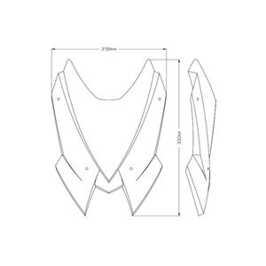 Plexi štít PUIG NEW. GEN SPORT 20506H kouřová