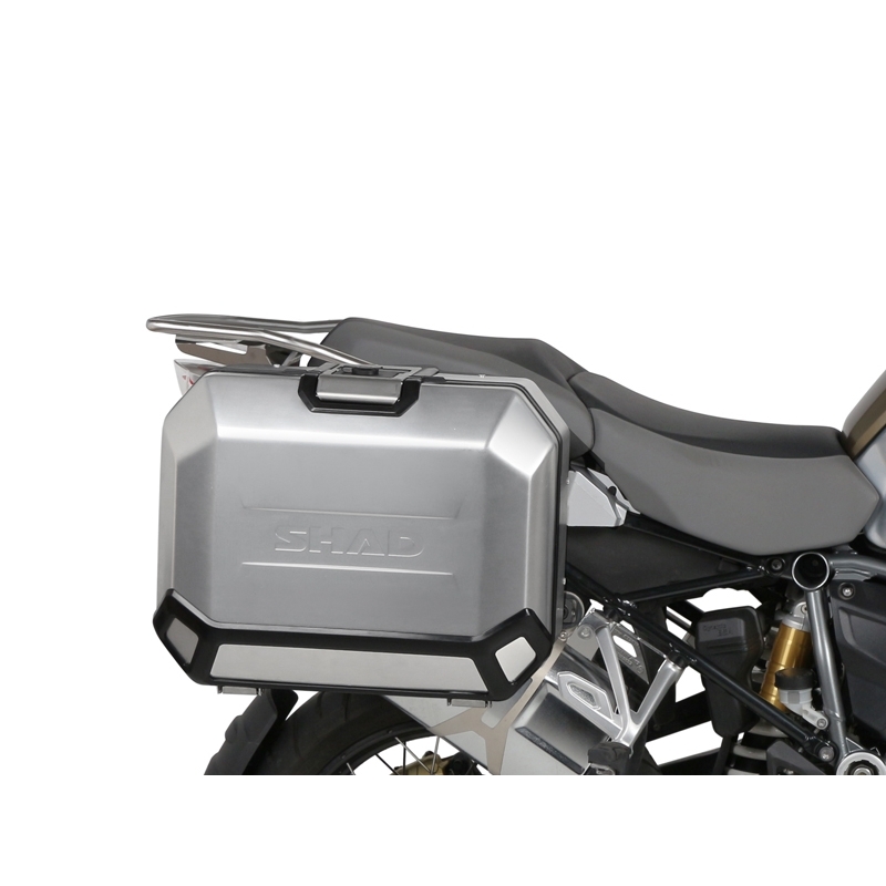 Kompletní sada hliníkových kufrů SHAD TERRA, 37L topcase   36L/47L boční kufry, včetně montážní sady a plotny SHAD R 1200 GS Adventure/ R 1250 GS Adventure