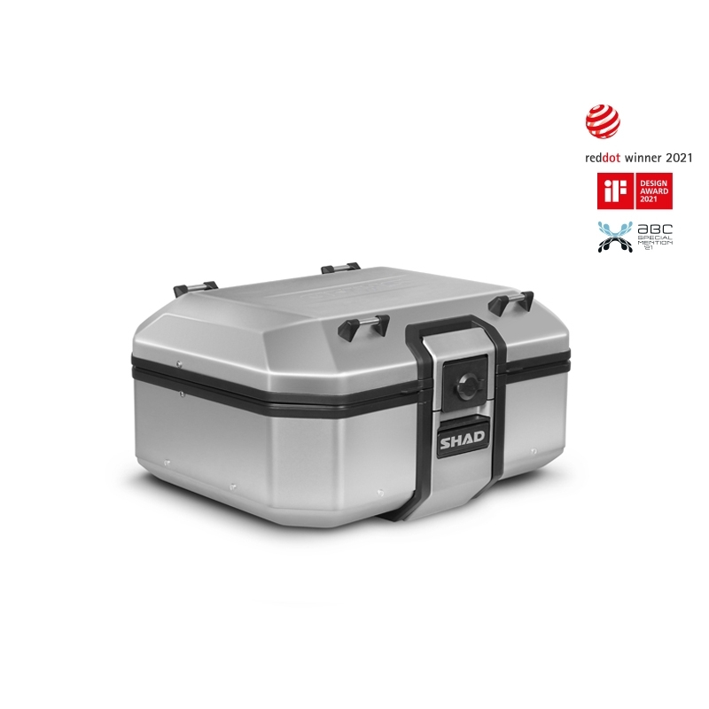 Kompletní sada hliníkových kufrů SHAD TERRA, 37L topcase   36L/47L boční kufry, včetně montážní sady a plotny SHAD R 1200 GS Adventure/ R 1250 GS Adventure