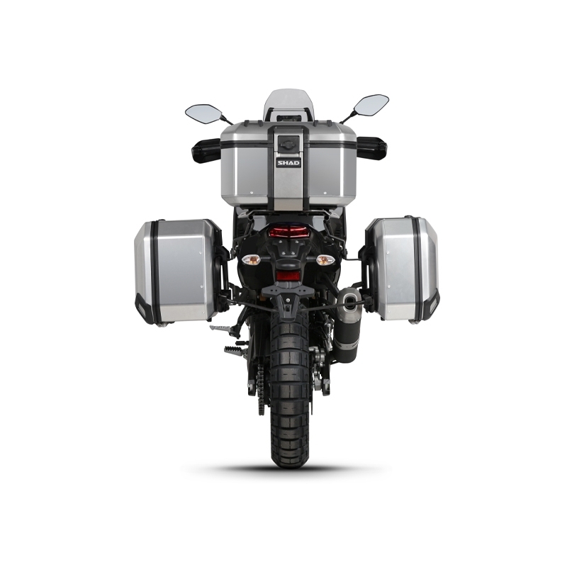 Kompletní sada hliníkových kufrů SHAD TERRA, 48L topcase   36L/47L boční kufry, včetně montážní sady a plotny SHAD YAMAHA Tenere 700 XTZ690