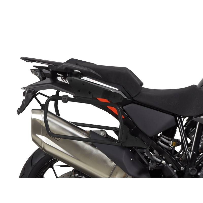 Kompletní sada bočních černých hliníkových kufrů SHAD TERRA BLACK 36L/47L , včetně montážní sady SHAD KTM Super Adventure 1290 (R, S)