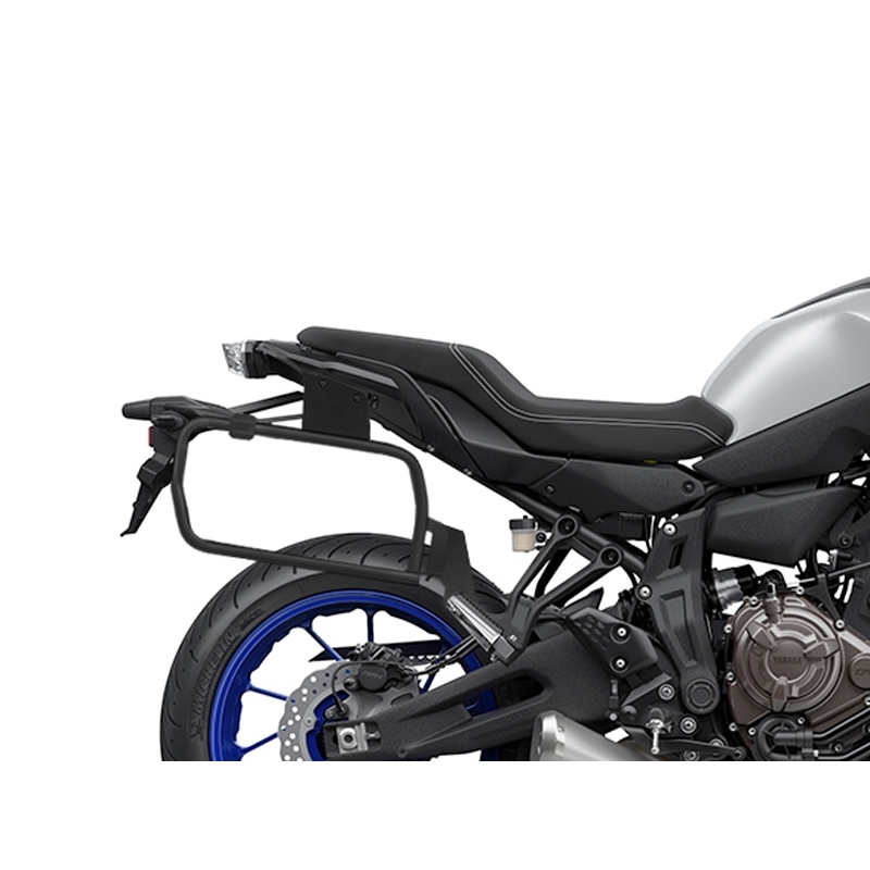 Kompletní sada hliníkových kufrů SHAD TERRA, 48L topcase 36L/36L boční kufry, včetně montážní sady a plotny SHAD YAMAHA MT-07 Tracer / Tracer 700