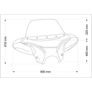 Plexi štít CUSTOMACCES EH0010W průhledná