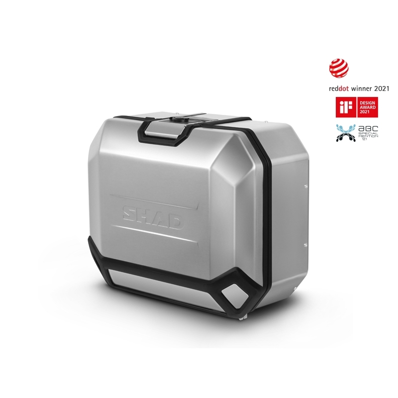 Kompletní sada hliníkových kufrů SHAD TERRA, 55L topcase 36L/36L boční kufry, včetně montážní sady a plotny SHAD Zontes ZT310-T/ T2-310