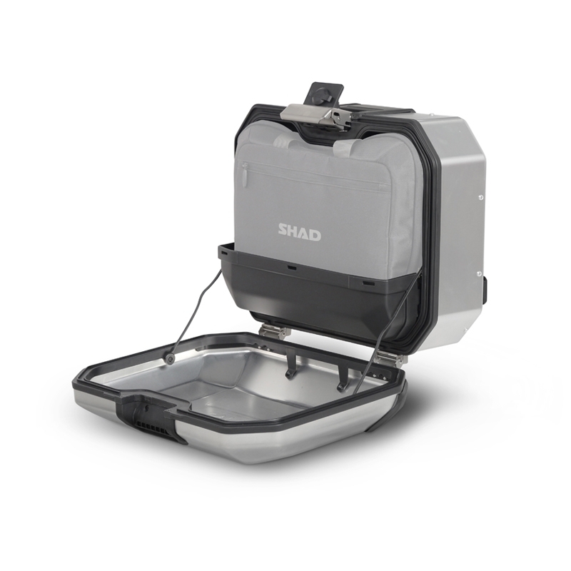 Kompletní sada hliníkových kufrů SHAD TERRA, 55L topcase 36L/36L boční kufry, včetně montážní sady a plotny SHAD Zontes ZT310-T/ T2-310