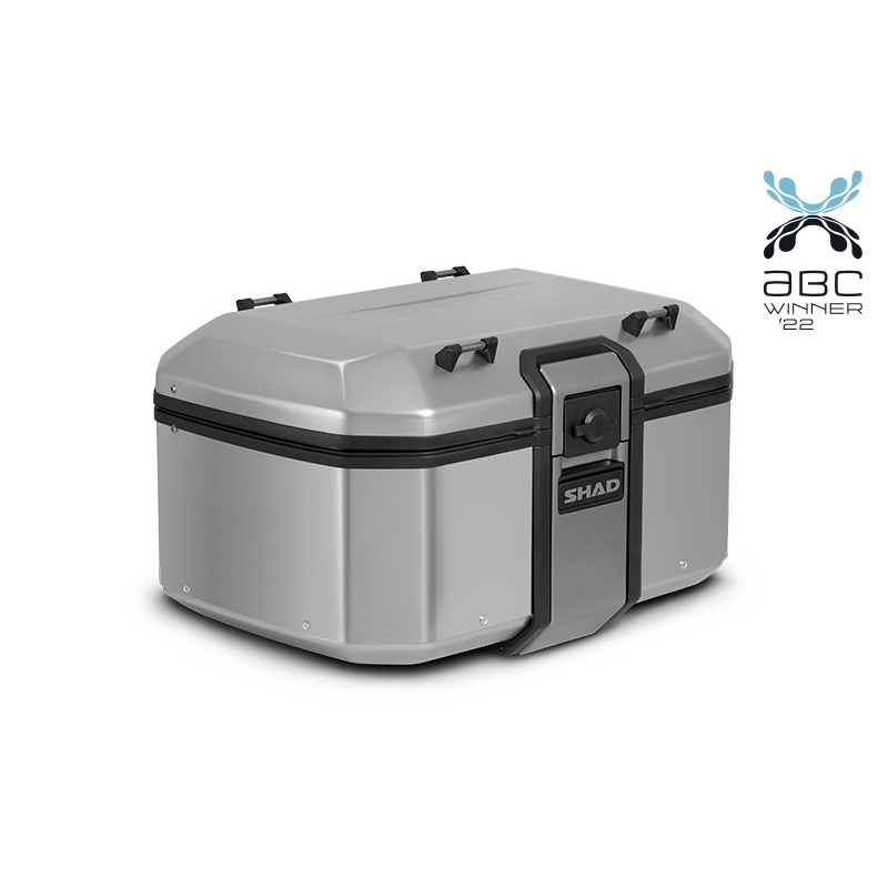 Kompletní sada hliníkových kufrů SHAD TERRA, 55L topcase 36L/36L boční kufry, včetně montážní sady a plotny SHAD Zontes ZT310-T/ T2-310