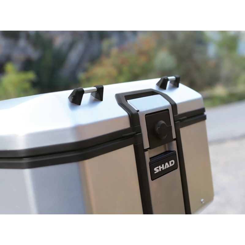 Kompletní sada hliníkových kufrů SHAD TERRA, 55L topcase 36L/36L boční kufry, včetně montážní sady a plotny SHAD Zontes ZT310-T/ T2-310
