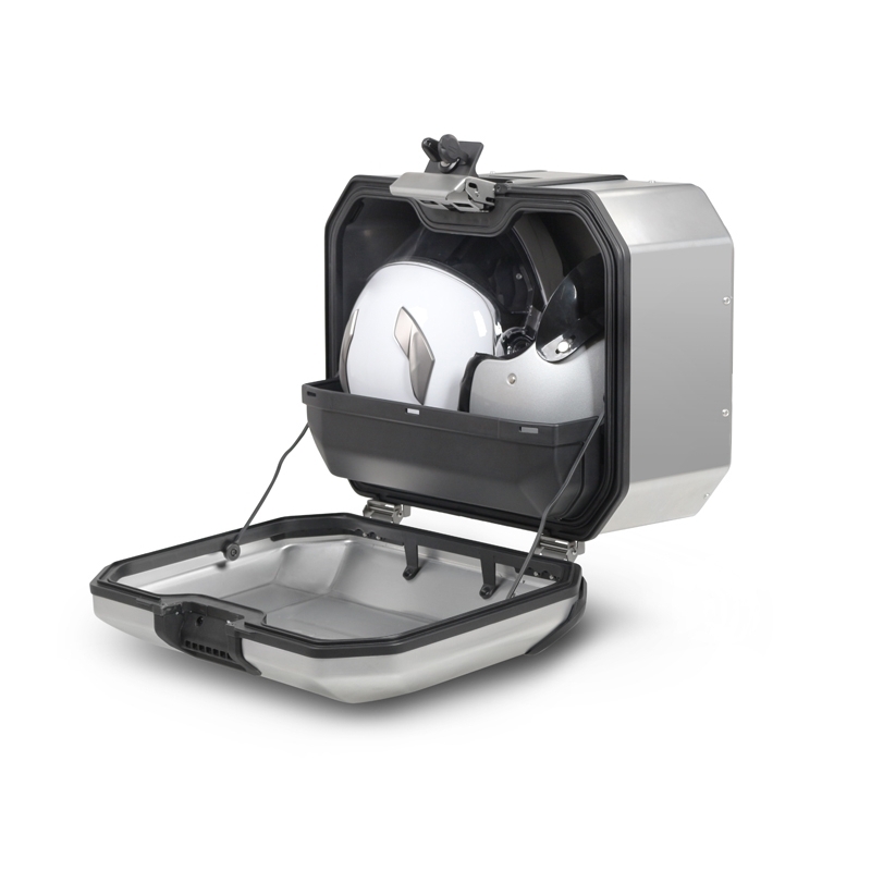 Kompletní sada hliníkových kufrů SHAD TERRA, 55L topcase 36L/47L boční kufry, včetně montážní sady a plotny SHAD Aprilia Tuareg 660