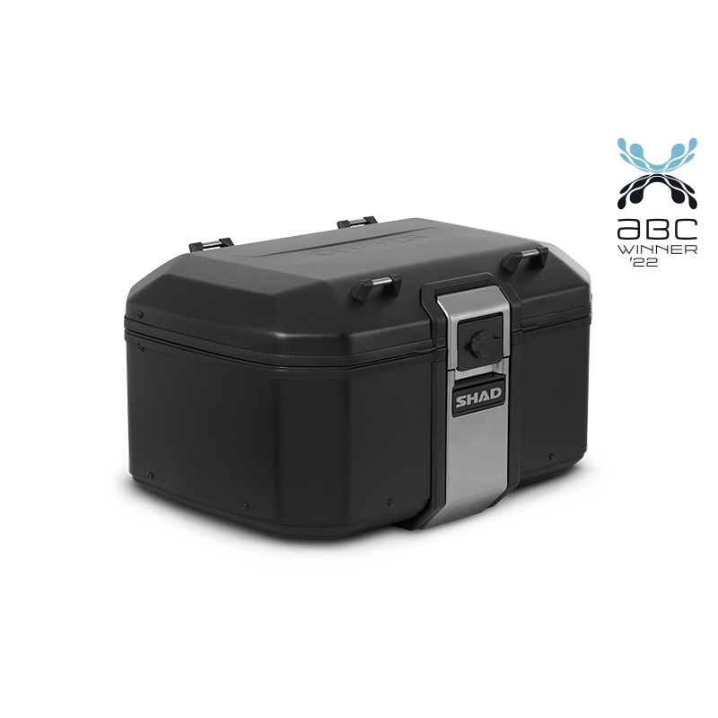 Kompletní sada bočních adventure brašen SHAD TERRA TR40 a  černého hliníkového 55L topcase, včetně montážní sady SHAD Harley Davidson Pan America 1250
