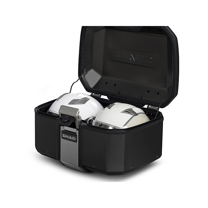 Kompletní sada sedlových brašen SHAD TERRA TR40 a  černého hliníkového 55L topcase, včetně montážní sady SHAD Voge 500DS / 500DSX