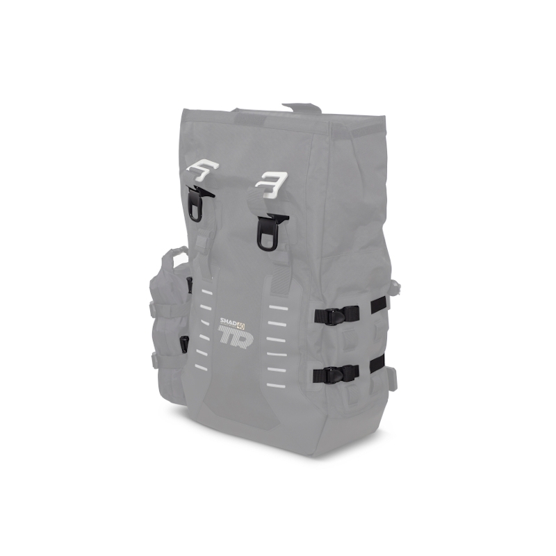 Kompletní sada sedlových brašen SHAD TERRA TR40 a  černého hliníkového 55L topcase, včetně montážní sady SHAD Voge 500DS / 500DSX