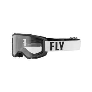 Motokrosové brýle FLY Racing Focus bílo-černé (čiré plexi)