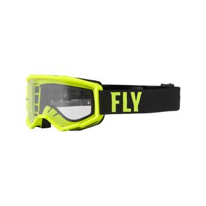 Motokrosové brýle FLY Racing Focus fluo žluto-černé (čiré plexi)
