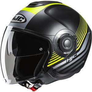 Otevřená helma na motorku HJC i40N Dova MC3HSF černo-fluo žlutá