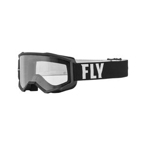 Motokrosové brýle FLY Racing Focus černo-bílé (čiré plexi)