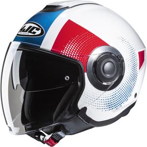 Otevřená helma na motorku HJC i40N Pyle MC21 červeno-modro-bílá