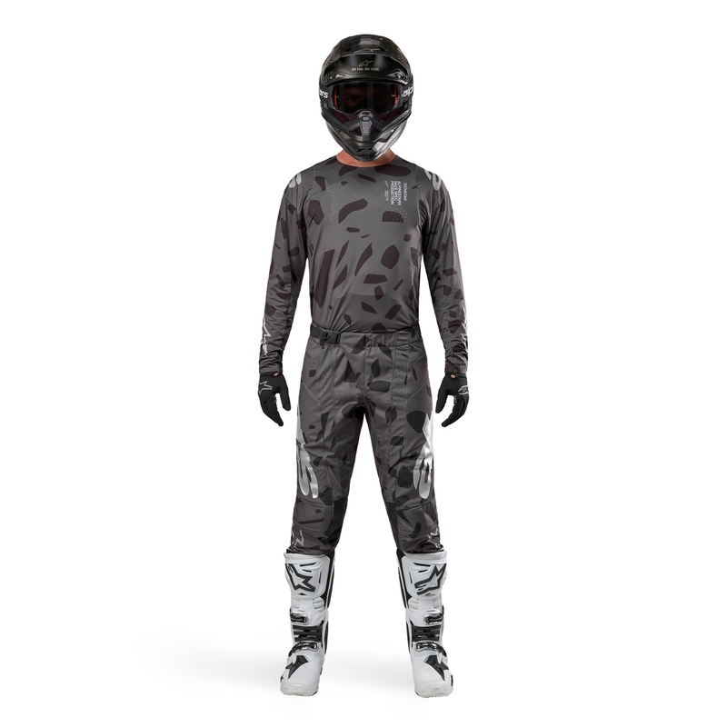 Motokrosový dres Alpinestars Techstar Graphite 2024 černý camo výprodej