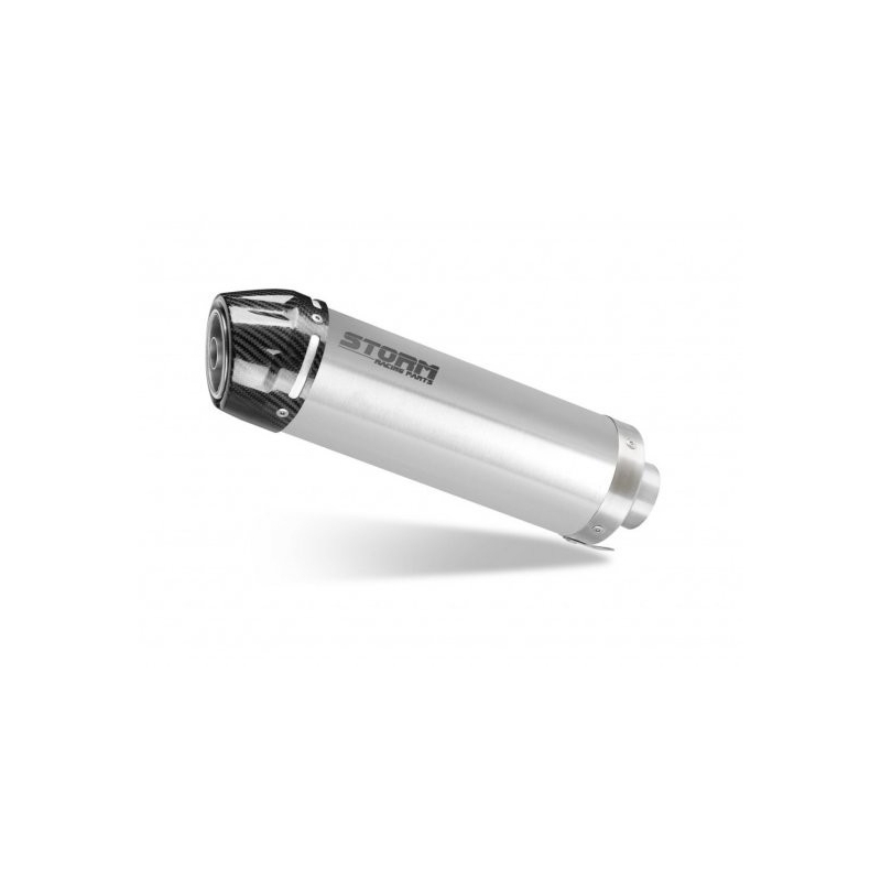 Výfuk kompletní 1x1 STORM GP Stainless Steel with carbon cap pro YAMAHA YZF-R 125 2019-2024, YAMAHA MT 125 2015-2024