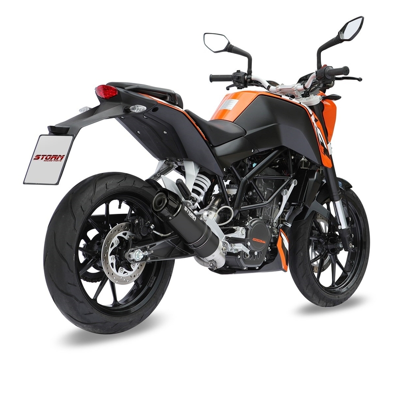 Výfuk kompletní 1x1 STORM GP Black with carbon cap