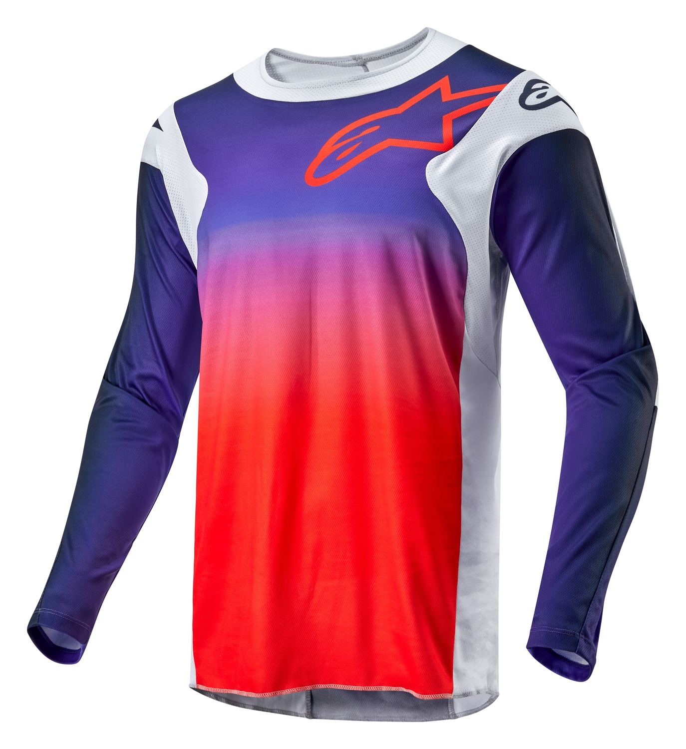 Motokrosový dres Alpinestars Racer Hoen 2024 šedo-modro-oranžový Velikost: L