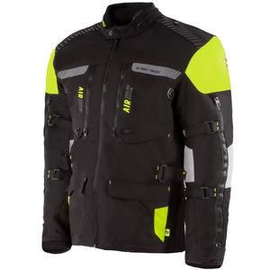 Bunda na motorku Street Racer All Season černo-fluo žlutá