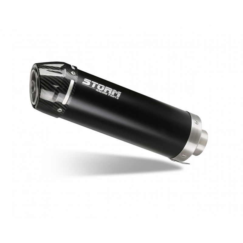 Výfuk kompletní 1x1 STORM GP Black with carbon cap