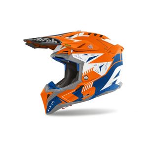 Motokrosová helma Airoh Aviator 3 Spin 2024 fluo oranžová matná