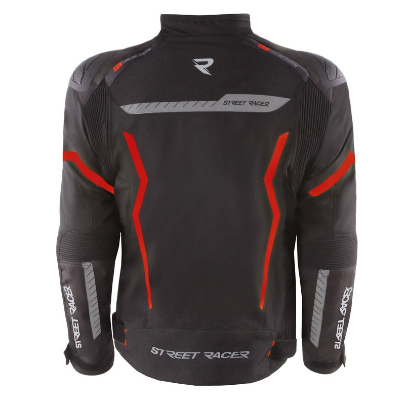 Bunda na motorku Street Racer Flex EVO černo-červená